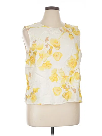 Pre-owned Vince Camuto Sleeveless Blouse In Yellow
