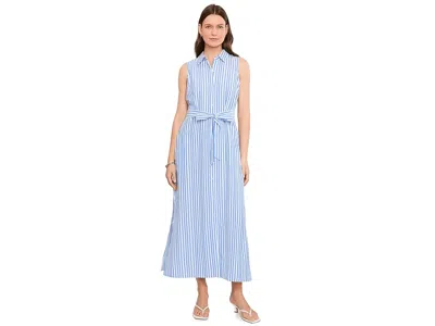 Vince Camuto Sleeveless Button Up Maxi Dress In Multi