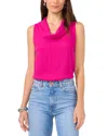 Vince Camuto Sleeveless Cowl Neck Top In Berry Pink