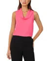 Vince Camuto Cowl Neck Sleeveless Blouse In Pink Bliss