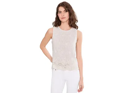 Vince Camuto Sleeveless Crewneck Blouse In Neutral
