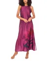Vince Camuto Sleeveless Keyhole Back Maxi Dress In Purple