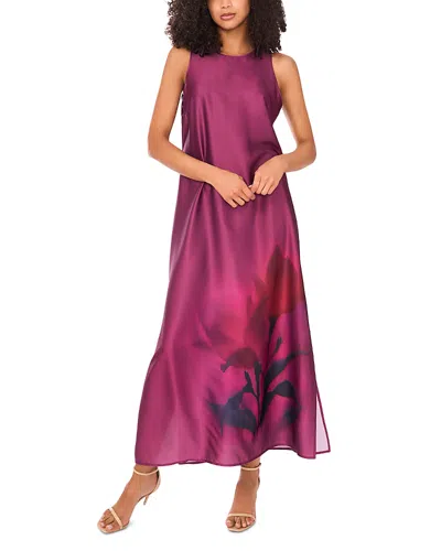 Vince Camuto Sleeveless Keyhole Back Maxi Dress In Purple