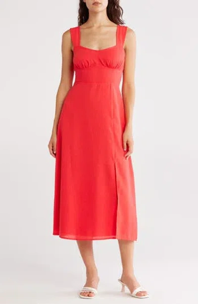 Vince Camuto Sleeveless Midi Sundress In Pink