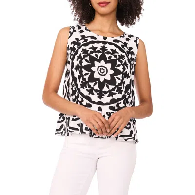 Vince Camuto Sleeveless Peplum Top In Black