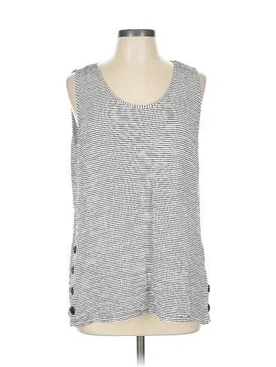 Pre-owned Vince Camuto Sleeveless T-shirt In Silver