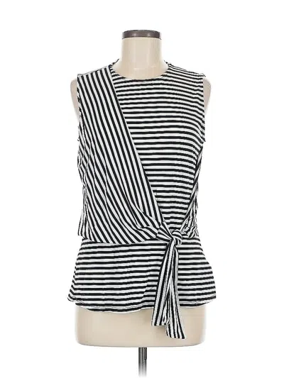 Pre-owned Vince Camuto Sleeveless Top Black Crew Neck Tops