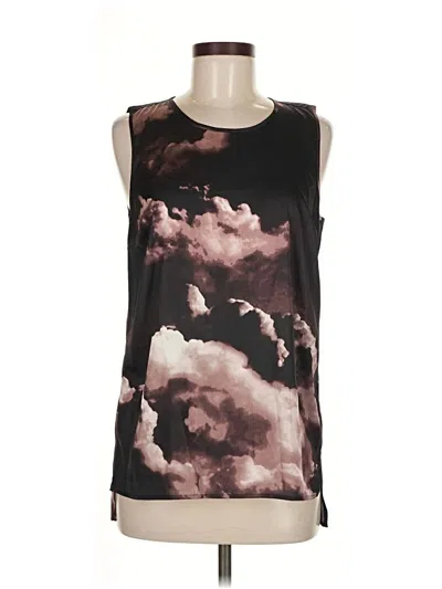 Pre-owned Vince Camuto Sleeveless Top Black Scoop Neck Tops