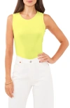 Vince Camuto Sleeveless Top In Bright Lemon