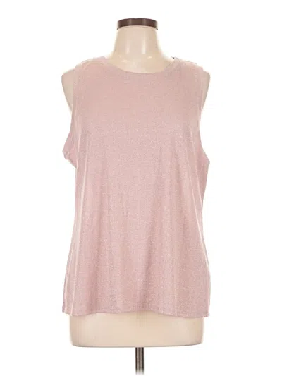 Vince Camuto Sleeveless Top Pink Boatneck Tops