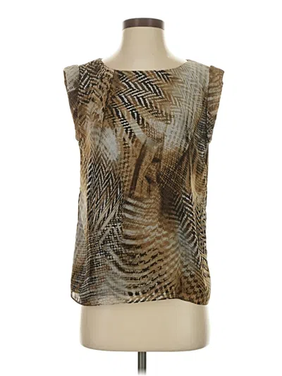 Pre-owned Vince Camuto Sleeveless T-shirt In Brown