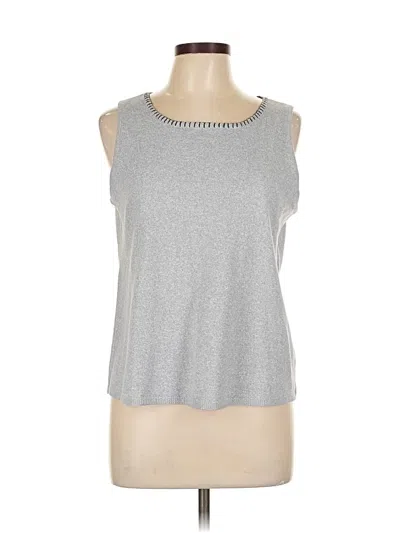 Pre-owned Vince Camuto Sleeveless T-shirt In Gray