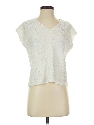Pre-owned Vince Camuto Sleeveless T-shirt In Silver