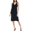 Vince Camuto Sleevless Midi Sweaterdress In Black In Multi