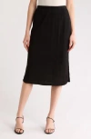 Vince Camuto Slit Maxi Sweater Skirt In Black