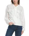 Vince Camuto Slouchy Bomber Jacket In White