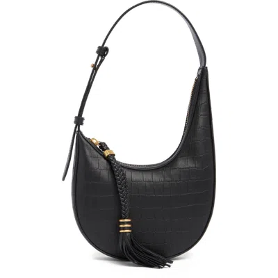 Vince Camuto Small River Croc Embossed Hobo Bag In Oxford