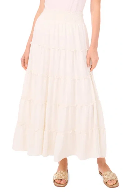Vince Camuto Smock Waist Tiered Maxi Skirt In Neutral
