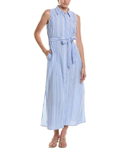 Vince Camuto Smocked Bodice Maxi Dress In Blue
