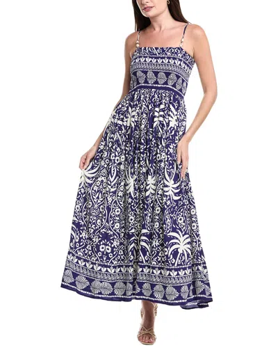 Vince Camuto Smocked Bodice Midi Dress