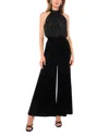 Vince Camuto Smocked Jumpsuit In Black