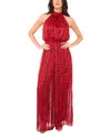 Vince Camuto Smocked Jumpsuit In Red