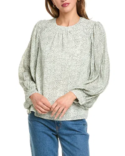 VINCE CAMUTO SMOCKED SHOULDER TOP