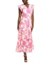 Vince Camuto Smocked Waist Maxi Dress