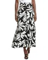 Vince Camuto Smocked Waist Wide Leg Pants In Black