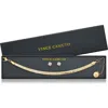 Vince Camuto Snake Chain Bracelet & Cubic Zirconia Stud Earrings Gift Set In Gold