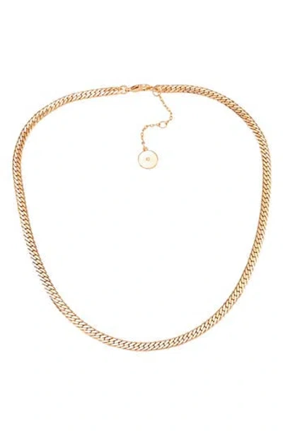 Vince Camuto Snake Chain Necklace In Gold Tone