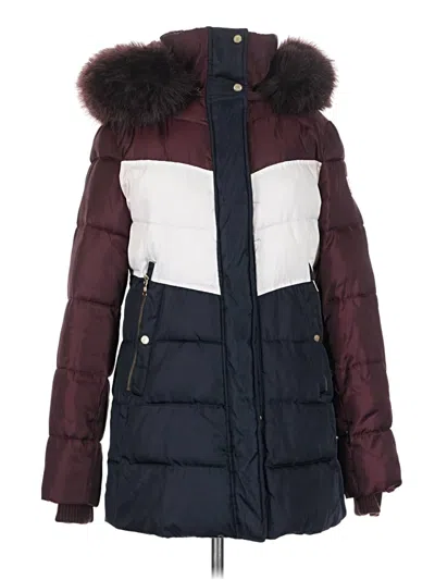Pre-owned Vince Camuto Snow Jacket In Burgundy