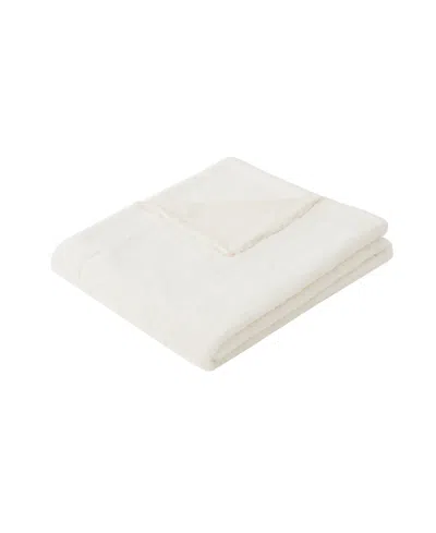 Vince Camuto Soft Faux Fur Throw In Gift Box, 60" X 70" In White