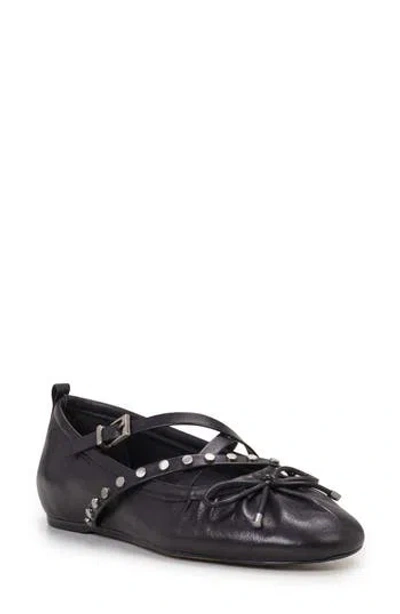 Vince Camuto Solah Mary Jane Flat In Black