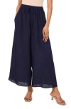 Vince Camuto Solid Drawstring Pants In Marine Blue