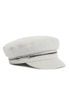 Vince Camuto Solid Felt Skipper Cap In Gray