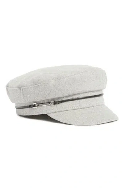 Vince Camuto Solid Felt Skipper Cap In Gray
