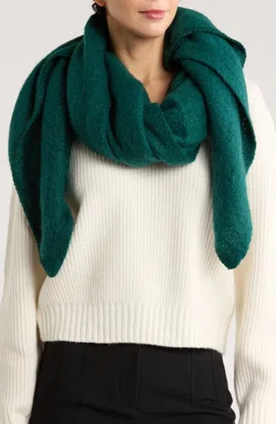 Vince Camuto Solid Shine Knit Scarf In Green