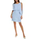 Shop Vince Camuto Souffle Mini Dress In Blue