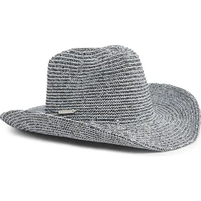 Vince Camuto Space Dye Knit Cowboy Hat In Black