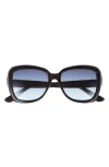 Vince Camuto Square Frame Sunglasses In Black