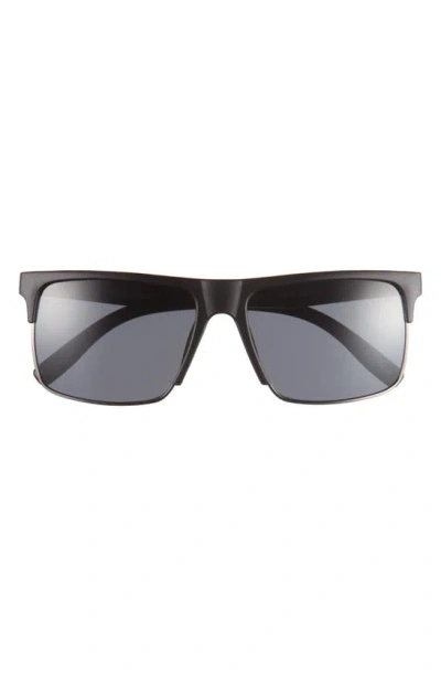 Vince Camuto Square Half Frame Sunglasses In Black