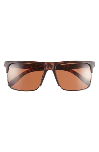 Vince Camuto Square Half Frame Sunglasses In Tortoise