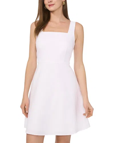 Vince Camuto Square Neck Linen-blend Midi Dress