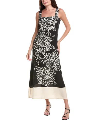 Vince Camuto Square Neck Maxi Dress In Black