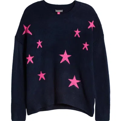 VINCE CAMUTO VINCE CAMUTO STAR CREWNECK SWEATER