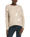 Vince Camuto Star Crewneck Sweater In Neutral