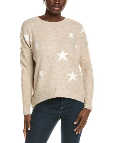 Vince Camuto Star Crewneck Sweater In Neutral