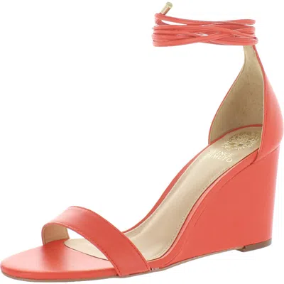 Vince Camuto Stassia Womens Leather Wedge Sandals In Multi