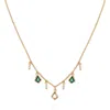 Vince Camuto Stone Charm Chain Necklace In Goldtone